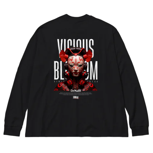 Vicious Blossom -芸者- ビッグシルエットロングスリーブTシャツ