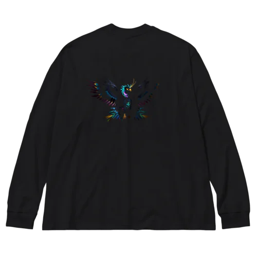 カラフルな鳥 Big Long Sleeve T-Shirt