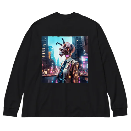 Cyberpunk giraffe Big Long Sleeve T-Shirt