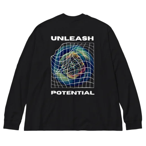 "Unleash Potential" Graphic Tee & Merch ビッグシルエットロングスリーブTシャツ