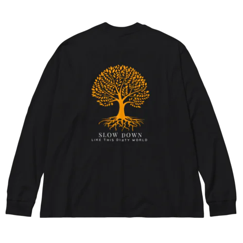 SLOWDoWN yellow tree wear  Big Long Sleeve T-Shirt