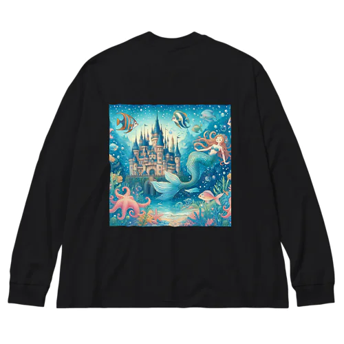 海の中に住むマーメイドたち Big Long Sleeve T-Shirt