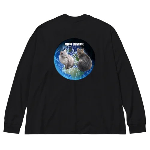 トラ猫ワールド MEOW UNIVERSE ビッグシルエットロングスリーブTシャツ