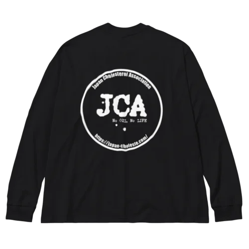 JCAロゴマーク【白】 ビッグシルエットロングスリーブTシャツ