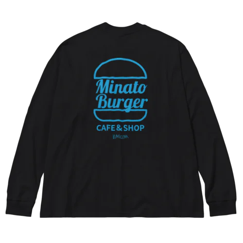 ミナトバーガー_ロゴグッズ(MinatoBurger) ビッグシルエットロングスリーブTシャツ