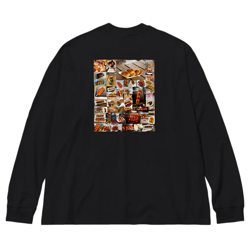 みんな大好き！焼きまんじゅう（背面） Big Long Sleeve T-Shirt