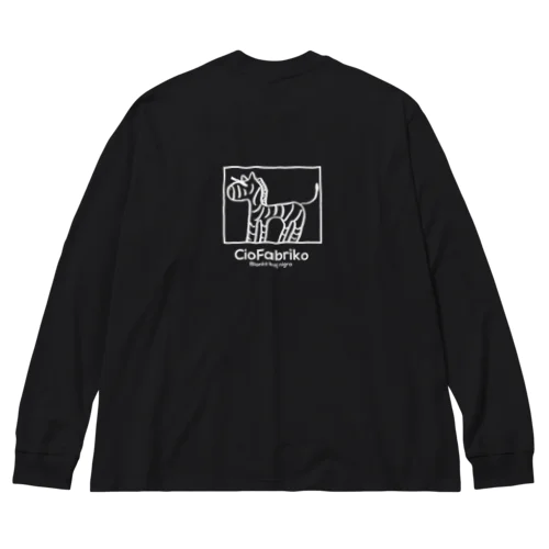 目隠しなZebroさん ビッグシルエットロングスリーブTシャツ