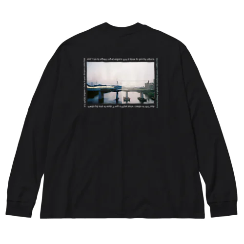 tanakai's photograph long T-shirt ビッグシルエットロングスリーブTシャツ