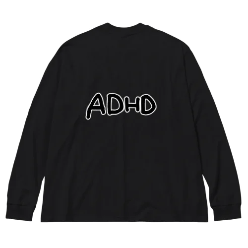 adhd ビッグシルエットロングスリーブTシャツ