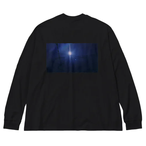 深夜の月 Big Long Sleeve T-Shirt