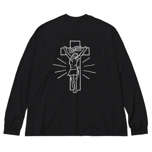 ととのうキリスト【サウナガスキ】 Big Long Sleeve T-Shirt