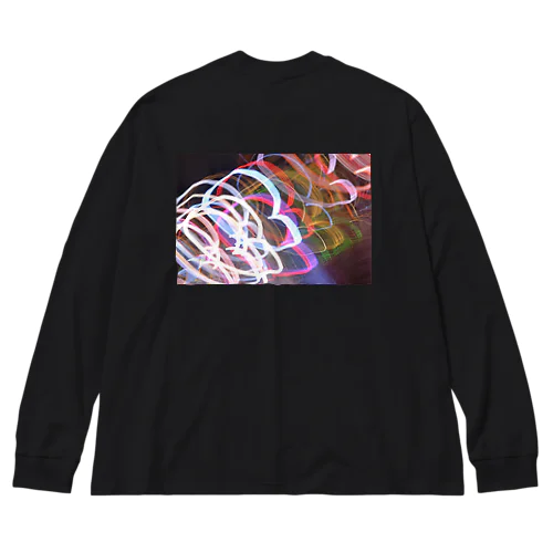 ネオンの光 Big Long Sleeve T-Shirt