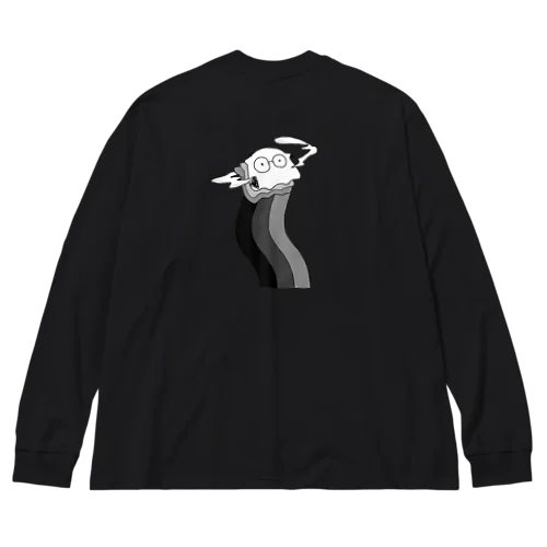 眼鏡めんだこ君 Big Long Sleeve T-Shirt