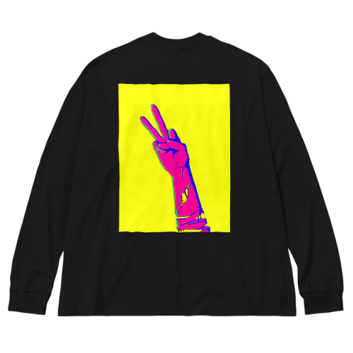 ピースのようでピースじゃないやつ Big Long Sleeve T-Shirt