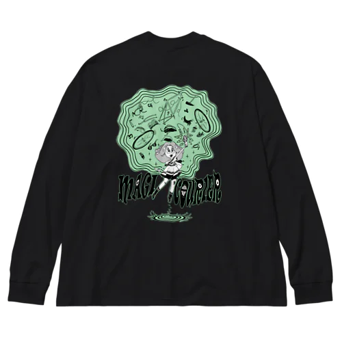 “MAGI COURIER” green #2 ビッグシルエットロングスリーブTシャツ
