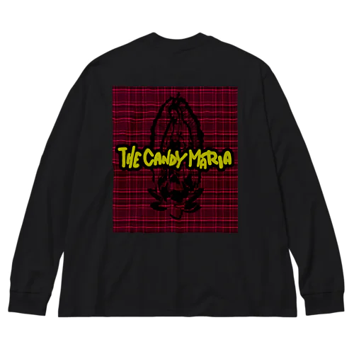 チェックマリアシルエット Big Long Sleeve T-Shirt