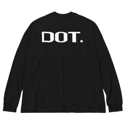 DOT. [white logo] ビッグシルエットロングスリーブTシャツ