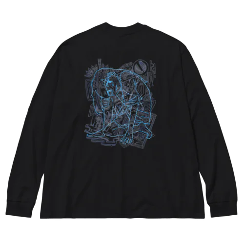 う(れ)い 青 Big Long Sleeve T-Shirt