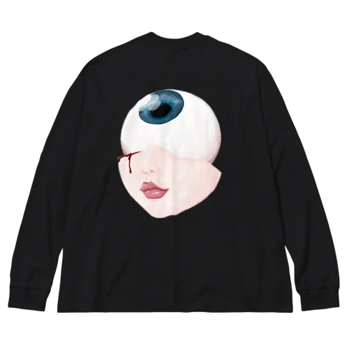 EYE (Blue) ビッグシルエットロングスリーブTシャツ