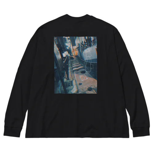 smoking girl (ver.M) Big Long Sleeve T-Shirt