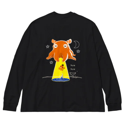 バックプリント　たこさんwinなーとメンダコUFO Big Long Sleeve T-Shirt