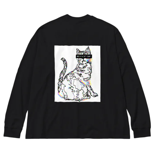 WAS IT A CAT I SAW? ビッグシルエットロングスリーブTシャツ