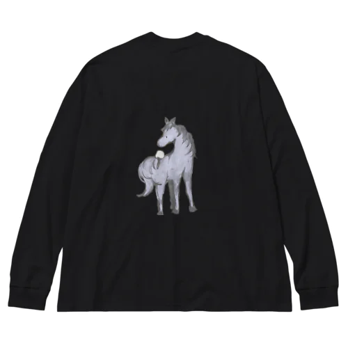 シマエナガ と ポニー Big Long Sleeve T-Shirt