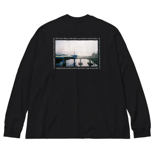 photograph long T-shirt ビッグシルエットロングスリーブTシャツ