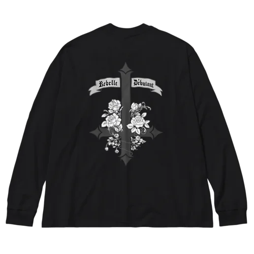 Croix inversée（濃色ver） Big Long Sleeve T-Shirt