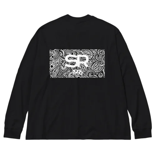 1996 SR ペイズリー柄（背面） Big Long Sleeve T-Shirt