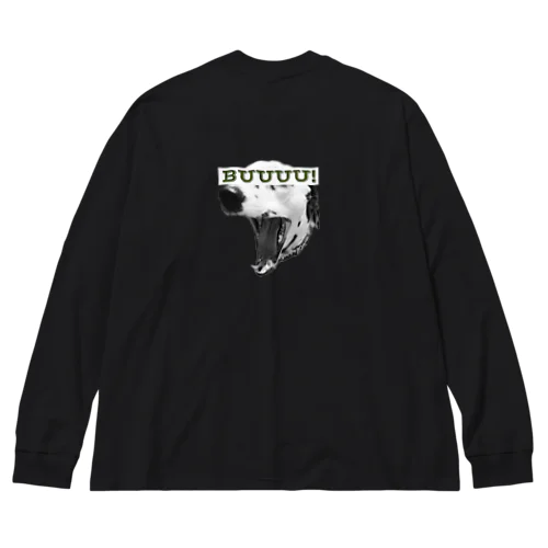 犬顔 Big Long Sleeve T-Shirt