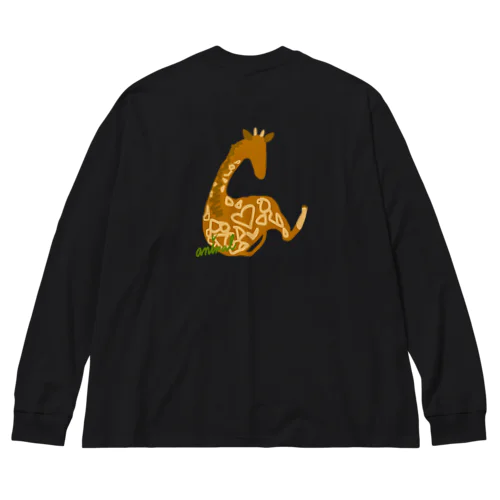 おすわりキリン Big Long Sleeve T-Shirt