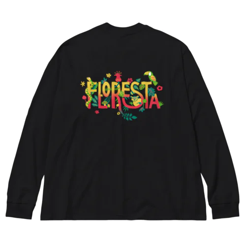 La Floresta（背景透明） ビッグシルエットロングスリーブTシャツ