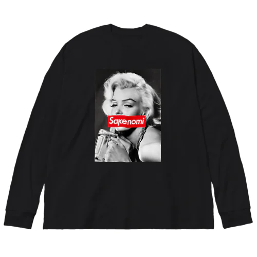 マリリン・モンローとsakenomi Big Long Sleeve T-Shirt