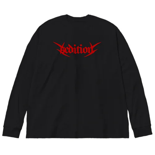 SEDITION (red) ビッグシルエットロングスリーブTシャツ