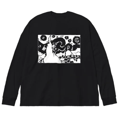 星月夜（ほしづきよ、英語: The starry night） Big Long Sleeve T-Shirt