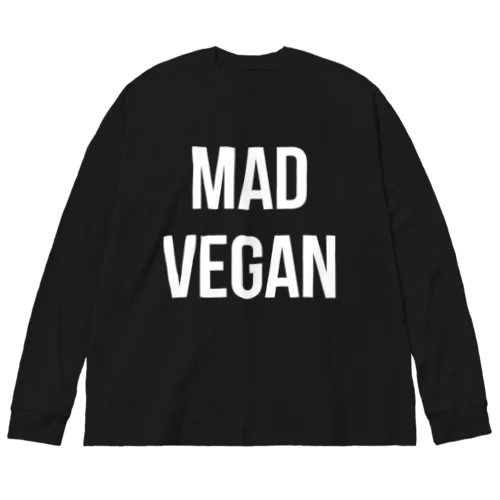 mad vegan（白文字） ビッグシルエットロングスリーブTシャツ