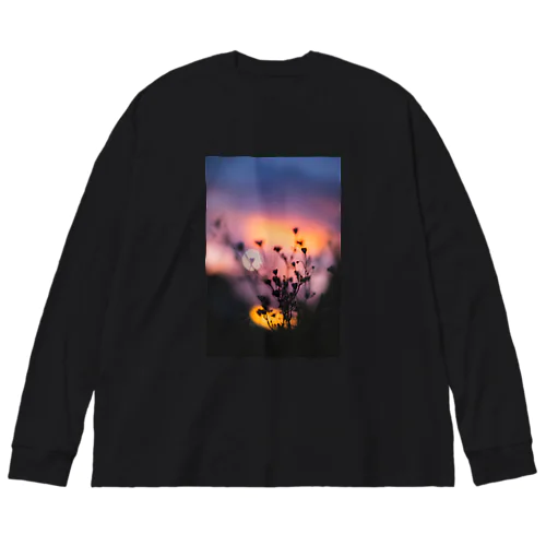 夕暮れ時のシルエット Big Long Sleeve T-Shirt