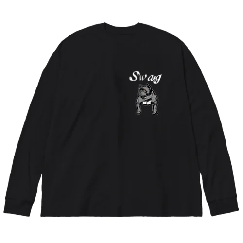 ピットブル　Swag ビッグシルエットロングスリーブTシャツ