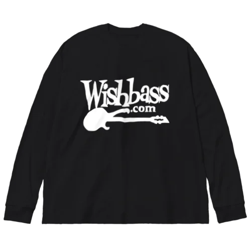 Wishbass Tee (White Logo) ビッグシルエットロングスリーブTシャツ