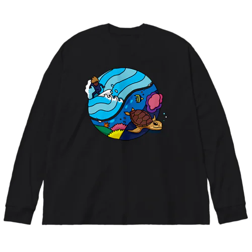 サーフandタートル！ Big Long Sleeve T-Shirt