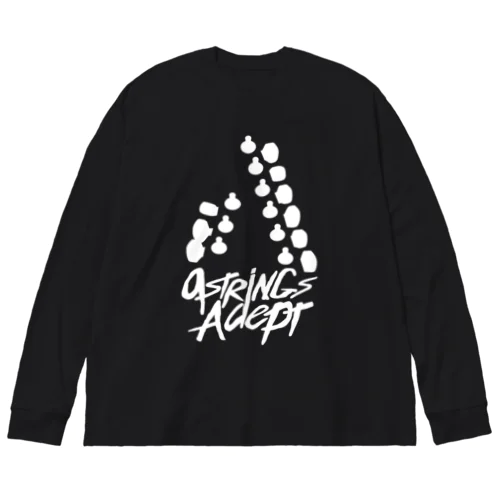 9strings Adept 黒 ビッグシルエットロングスリーブTシャツ