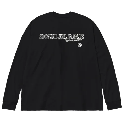 MIXED LOGO L-SLEEVE IN BLACK ビッグシルエットロングスリーブTシャツ