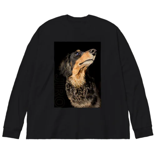 犬Tシャツ(ダックス) ビッグシルエットロングスリーブTシャツ