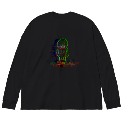 カマキリ女 ドット絵(バグ) Big Long Sleeve T-Shirt