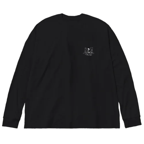 BecoCow(黒・紺系) Big Long Sleeve T-Shirt