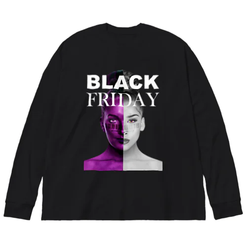 BLACK FRIDAY FLYER (BLACK) ビッグシルエットロングスリーブTシャツ