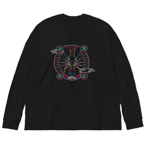 【背景なし】兎年ネオン  Big Long Sleeve T-Shirt