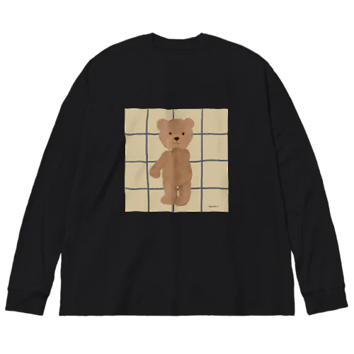 口元に手を当てるテディベアくん Big Long Sleeve T-Shirt