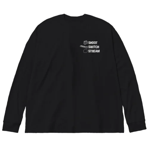 SHOOT, SWITCH, STREAM. ビッグシルエットロングスリーブTシャツ